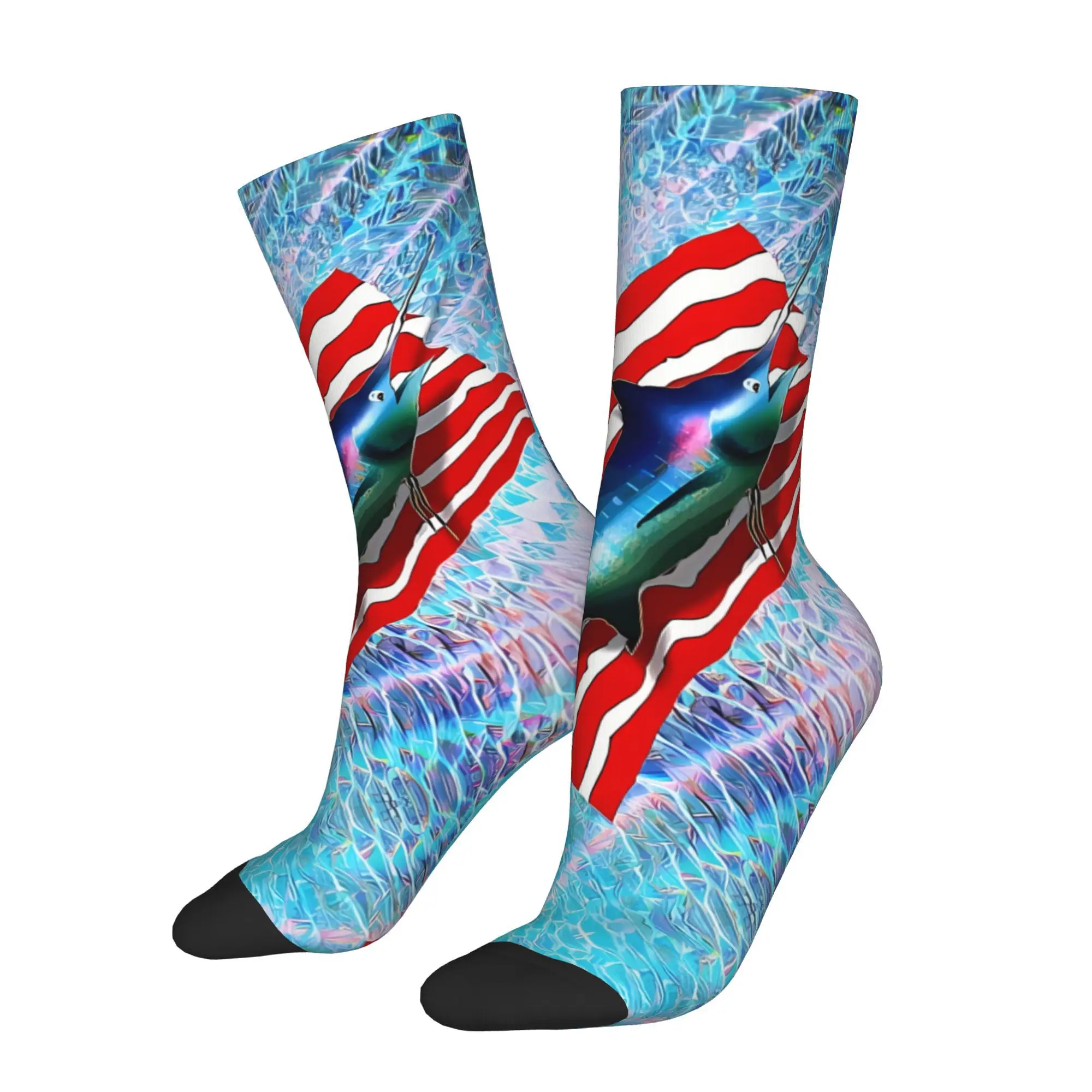 

Feeder Carp Bass Fish Fishing Sock Printed Man Polyester Fashion