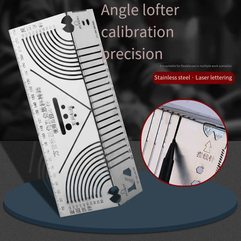 【Hot】Arc Marking Ruler Right Angle Construction Arc Parallel Drawing Tool 90 Degree Folding Ruler for Metalworking Cutting Guide