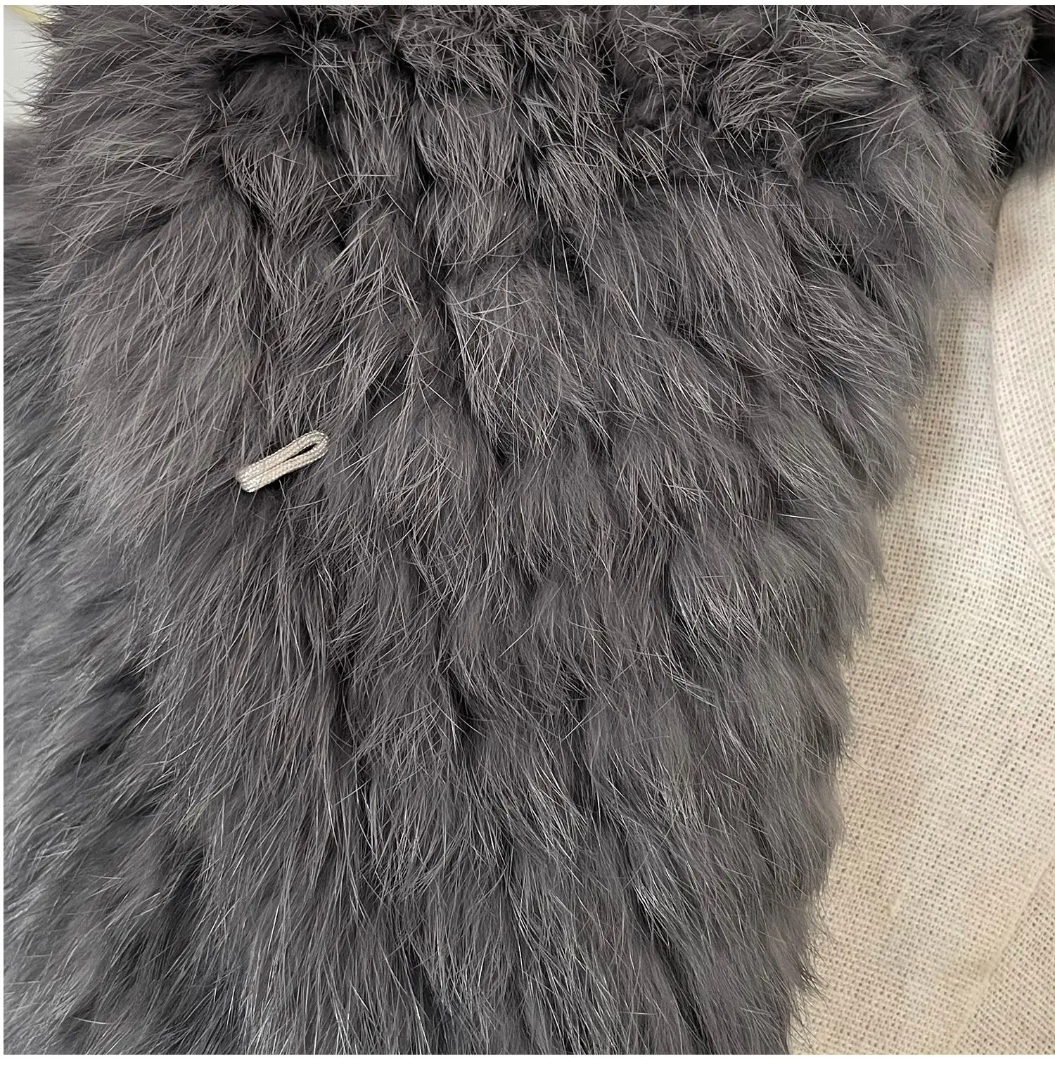 Long Sleeve Casual Loose Knitted Real Rabbit Fur Hooded Coat Women Genuine Natural Rabbit Fur Outwear Female Fur Jacket