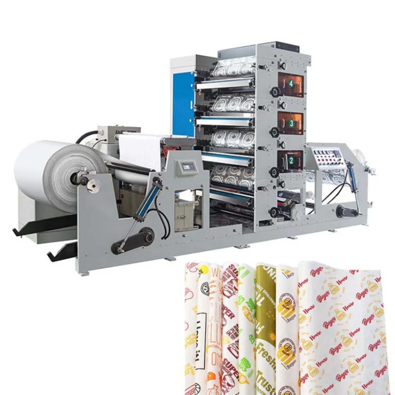 YG Automatic PE Roll Flexographic Printer Equipment Film 3D Flexo Printing Machine 6 Color for Paper Cup Forming Line Supplier