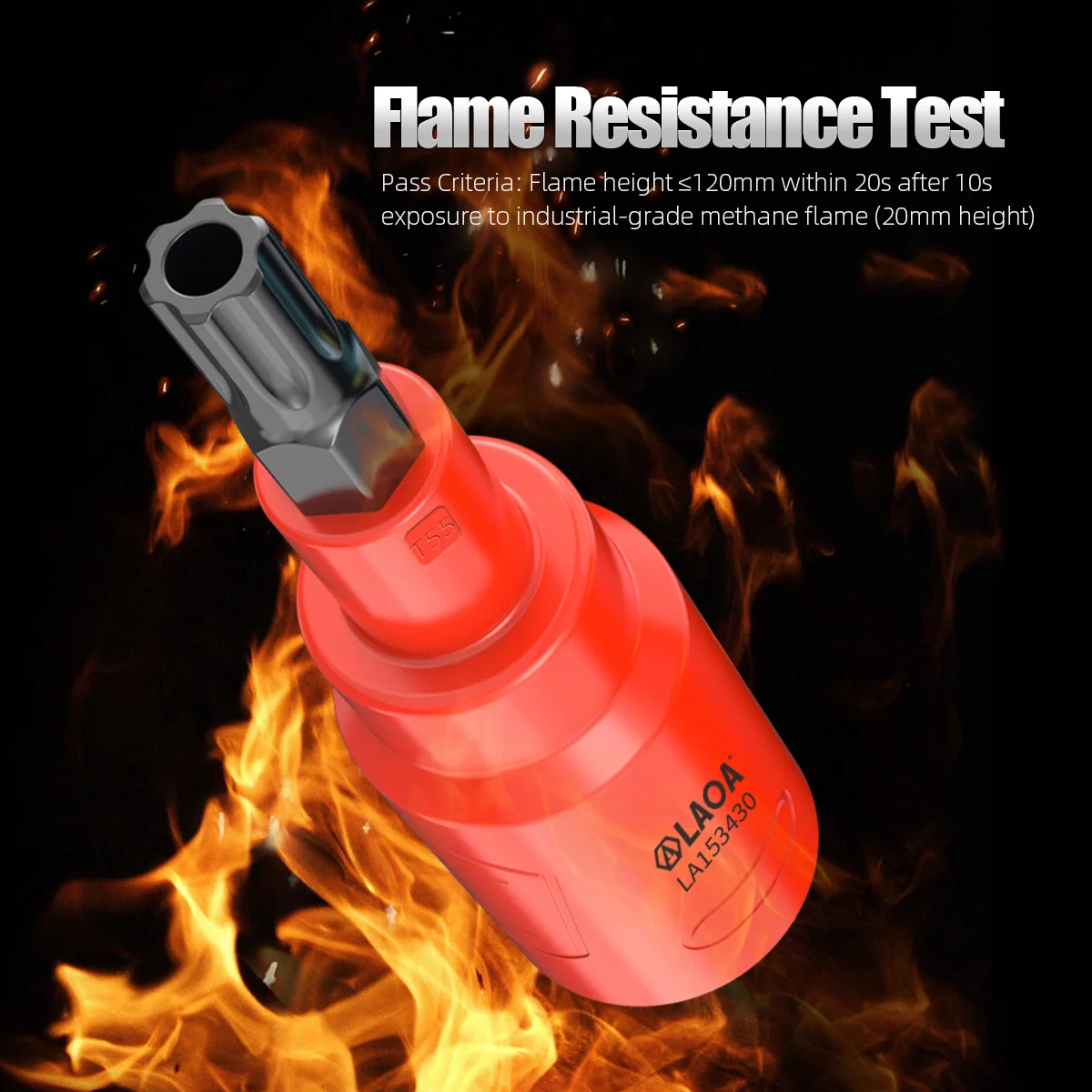 LAOA Insulated Torx Screwdriver Bit Socket Set 1/4 3/8 1/2Inch Drive 6 Point Security Bits For Power Drill Driver DIY Hand Tools