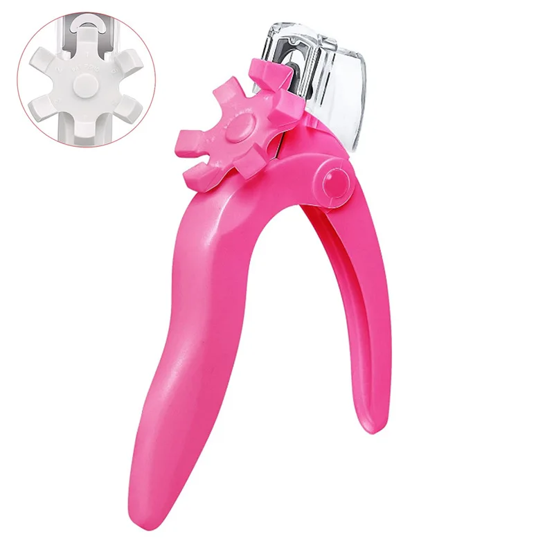Nail Clippers for Acrylic Adjustable Nails with Sizer and Catcher Nail Tip Cutter with Length Measurement Dial. view 2