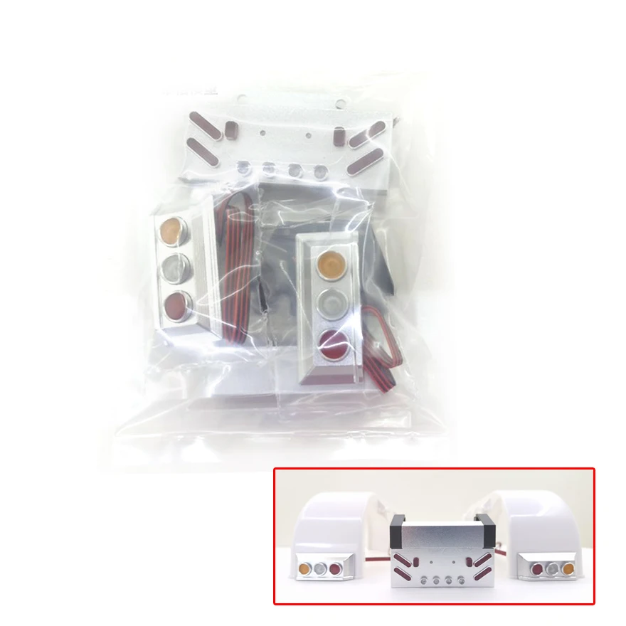 

Degree Accessories Tail Lamp Taillight Led Spare Parts For Tamiyaya 1/14 RC Tractor Truck 56344 56301 Car Diy Model