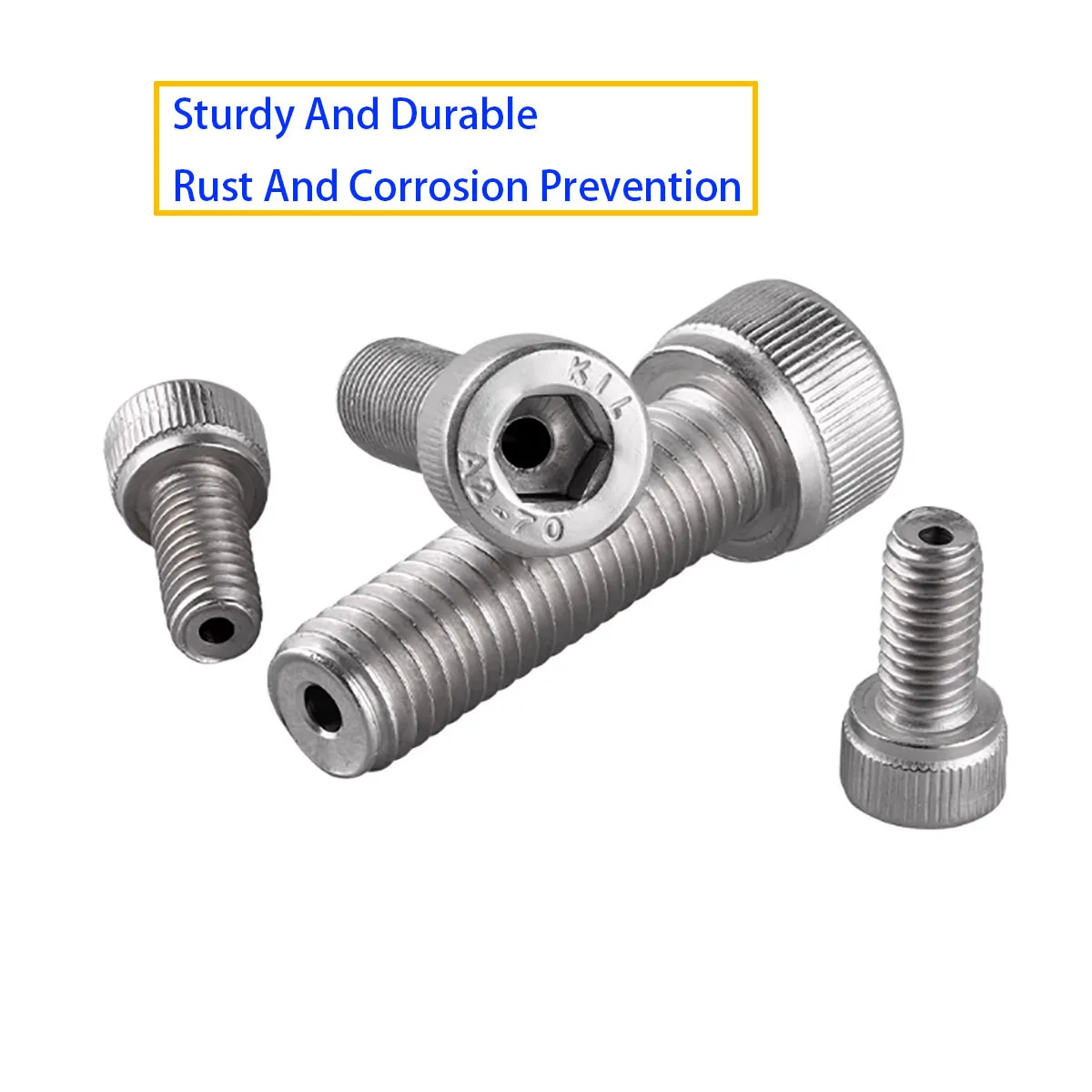 

304 Stainless Steel Hexagonal Hollow Hole Exhaust Screw Cylindrical Head Vacuum Through-hole Threaded Bolt M4-M6