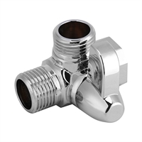 3Way Brass Chrome Diverter G1/2inch T Shape Adapter Valve for Shower Arm Mounted Shower Arm Adapter Diverter Shower Arm Diverter
