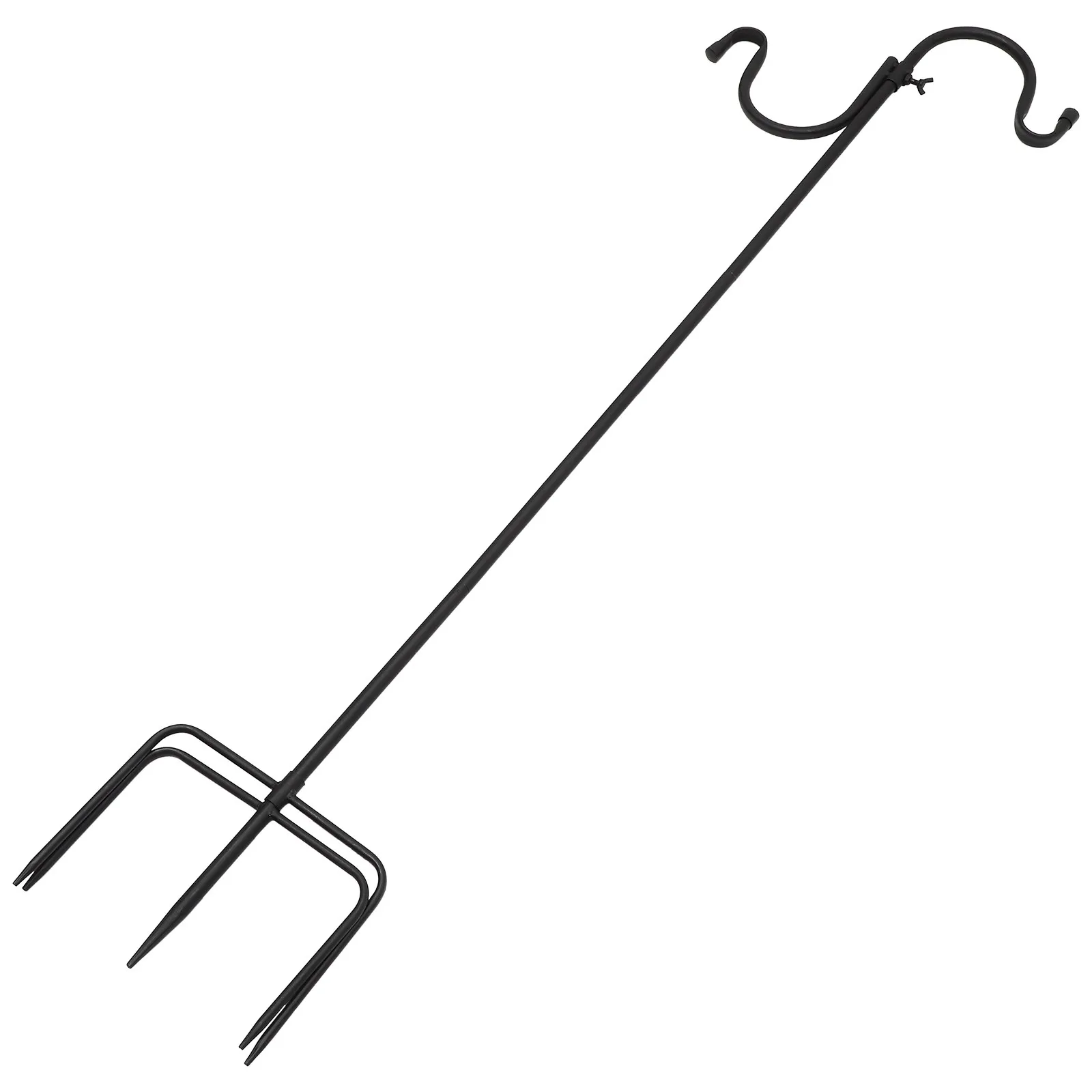 Sturdy Metal Shepherd Hook Heavy Duty Ground Stake for Outdoor Garden Lanterns Bird Feeders Flowerpots Flagpoles Courtyard Lawn
