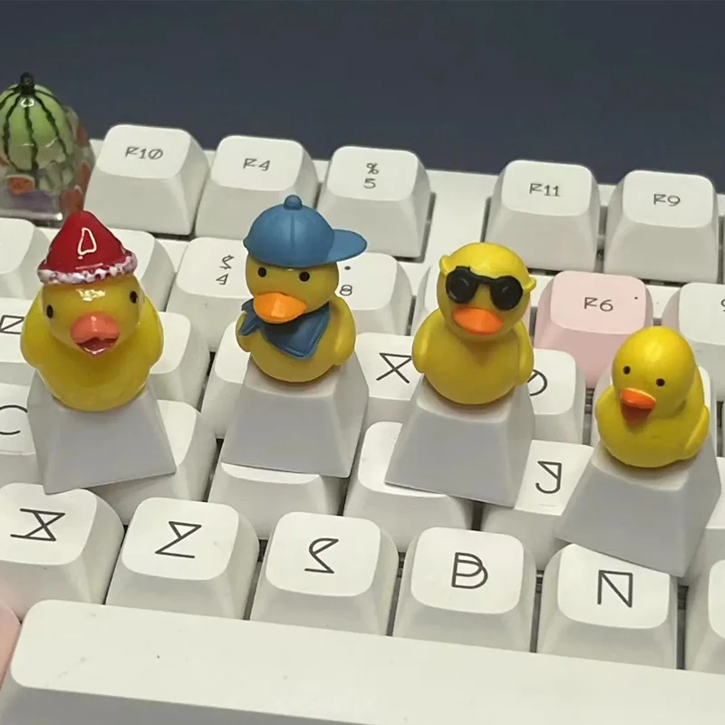 

DIY Cartoon Duck Cherry Mechanical Keyboard Keycap ESC Replacement Personalized Keycap Mx Switch Cross Axis Universal Keycap