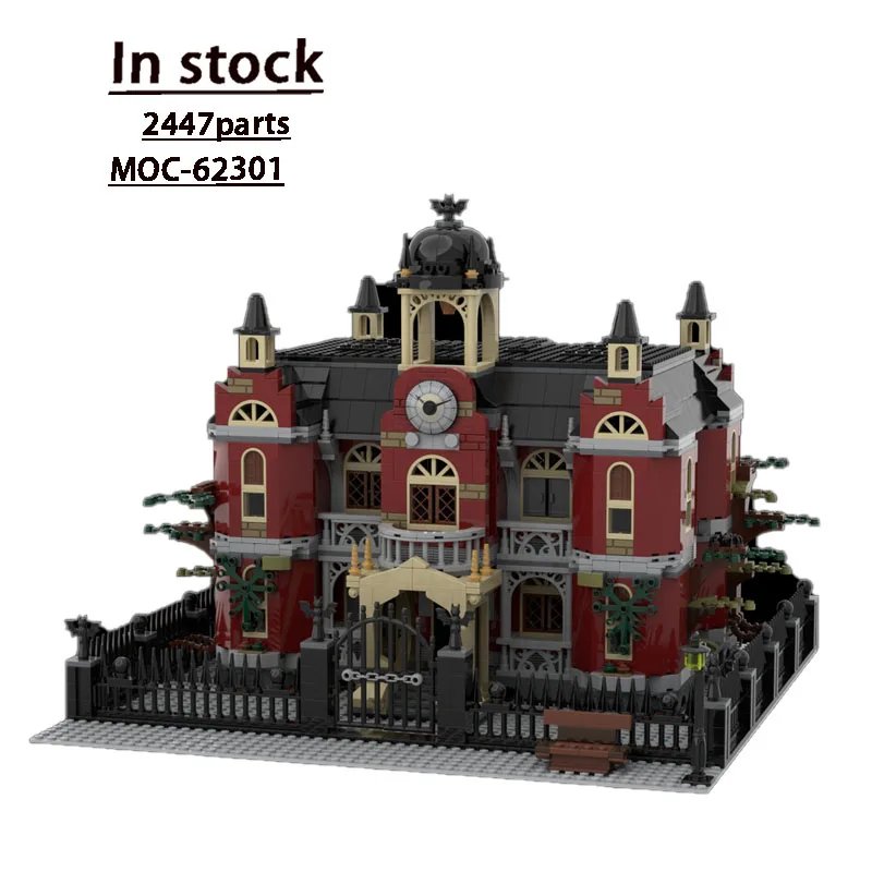

MOC-62301 New City Castle Street Scene Building Block Model, 2447 Parts, Boys' and Children's Birthday and Christmas Toy