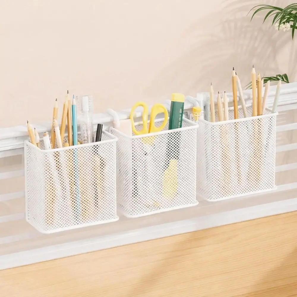 

Multi-functional Wall Mounted Metal Hanging Basket Space Saving Decorative Desk Hanging Basket Iron Wire Organizer Dormitory