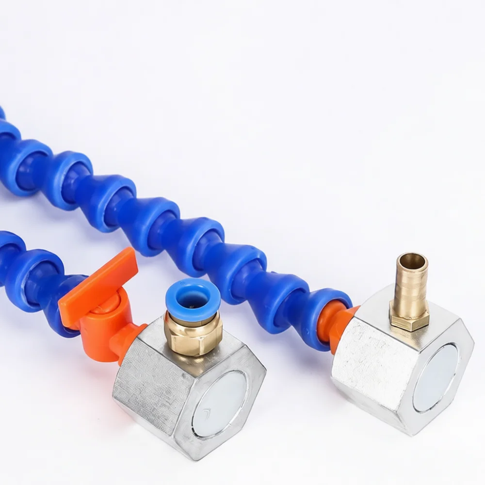 Universal Magnetic Base Flexible Coolant Pipe For Lathe Machine Cooling Spray Lubrication System Cutting Fluid Metal Tube