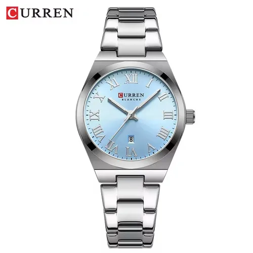 Imagen 2 del producto Reloj CURREN 9095 de lujo a la moda para mujer, reloj de cuarzo Original, reloj elegante de acero inoxidable resistente al agua para mujer, relojes de mujer
