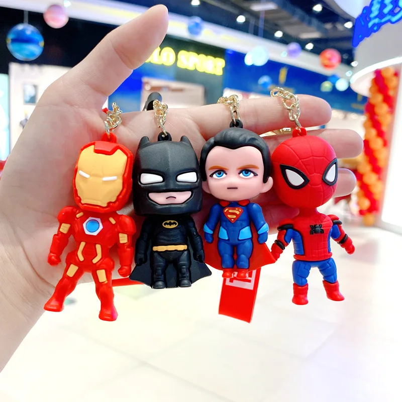 Creative Doll Keychain Cartoon Doll Car Keychain Pendant Couple Backpack Pendant for Girlfriend's Birthday Gift