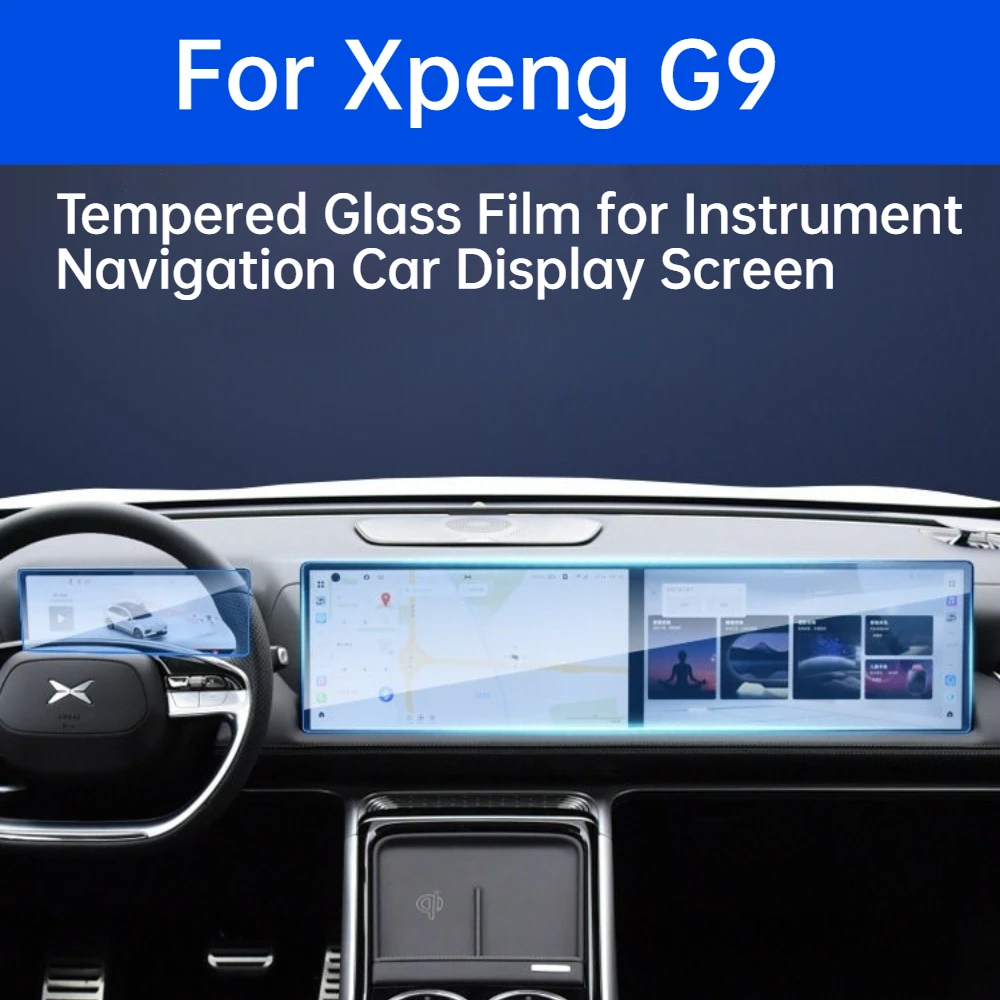 Fit For XPeng G9 Instrument Navigation Car Display Tempered Glass Film Car Modification Accessories