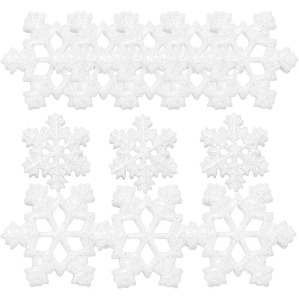 40 Buah Hiasan Kepingan Salju Resin Bahan Kerajinan DIY untuk Dekorasi Casing Ponsel Hiasan Natal Dekorasi Casing Ponsel