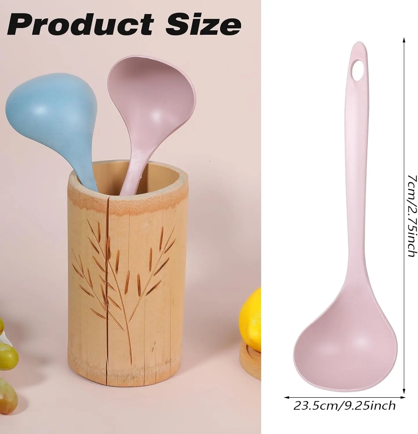 4Pcs Small Soup Spoon PP Ladle Spoon Cooking and Serving Spoons Soup Ladle Spoons Seamless for Cooking Heat Resistant Kitchen fo