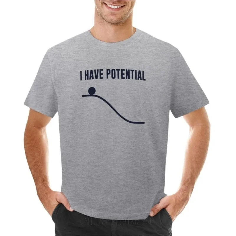 I Have Potential Energy T-Shirt vintage clothes boys t shirts men long sleeve t shirts