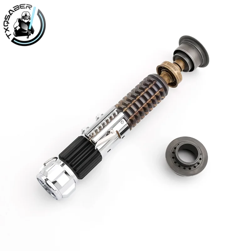 TXQSABER Replica OBW EP4 Kenobi Skywalker Collection Laser Saber Bluetooth Metal Brass Hilt Jedi Master Cosplay Toys-No Blade