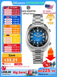 San Martin 2025 Grained Dial 42mm YN55 Automatic Mechanical Men Diver Watch Internal Bidirectional Rotating Bezel 20 Bar SN0066