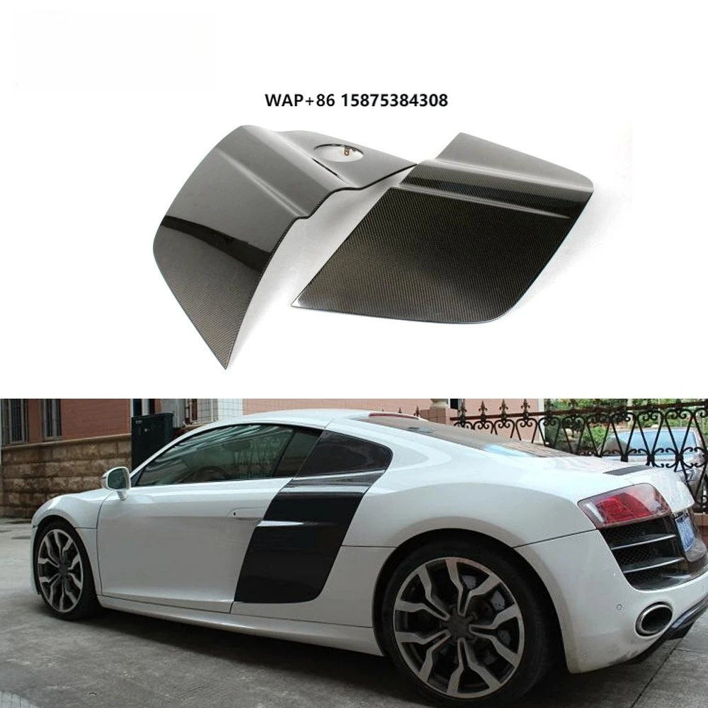 Carbon Fiber Side Panel Blades Trim for R8 V10 Spyder Convertible 08-15