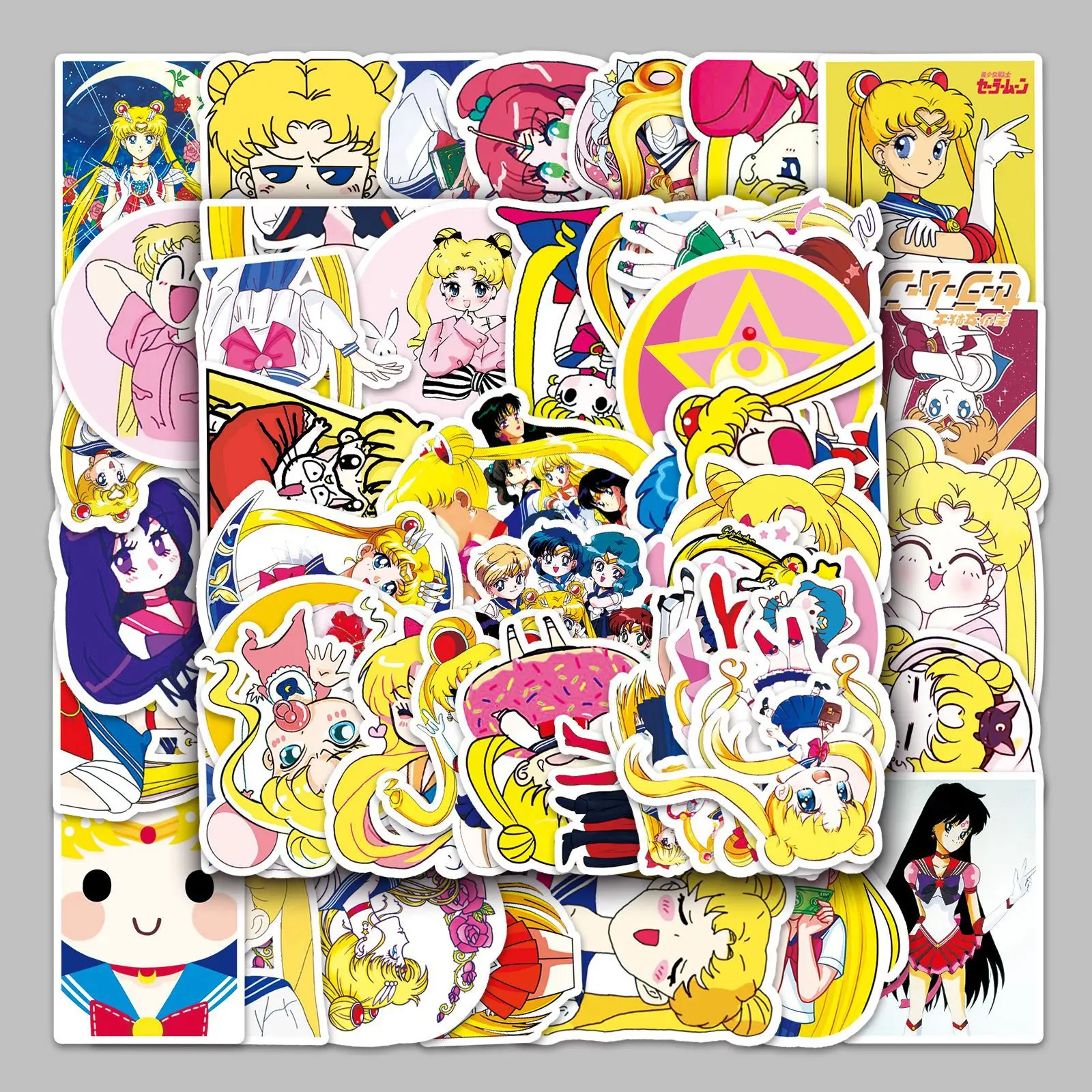 51pcs Sailor Moon Series Graffiti Stickers Suitable for Helmets Desktop Wall Decoration DIY Sticker Pack Wholesale