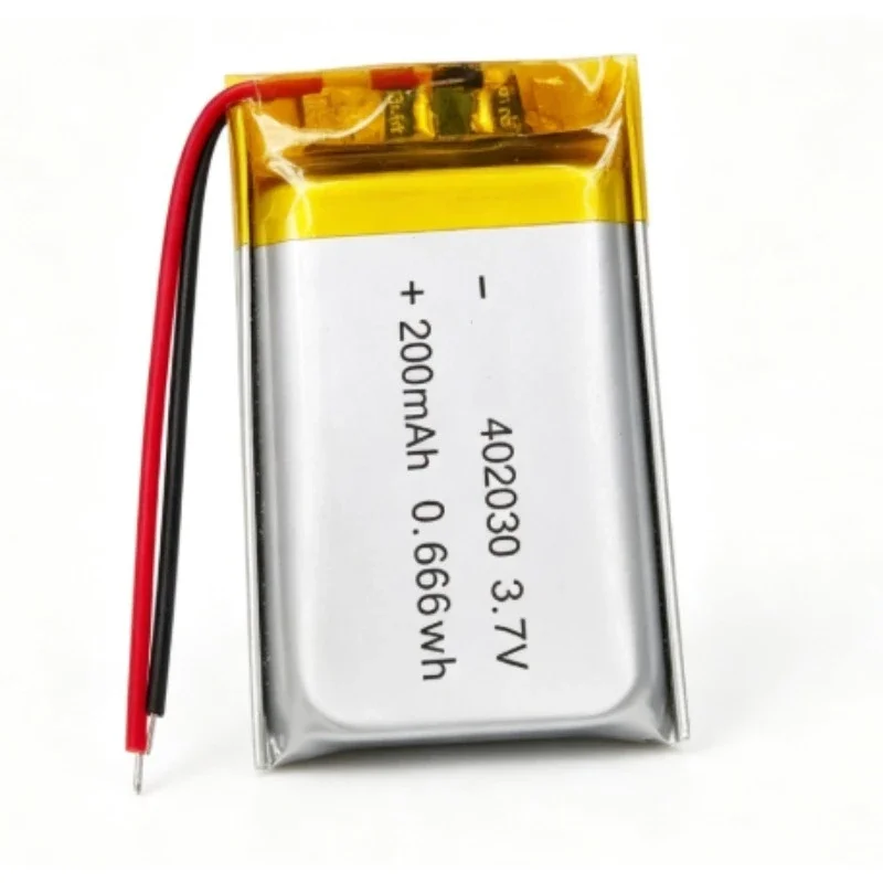 1-10PCS Lipo 402030 200mAh Battery 3.7V Polymer Lithium Ion Batteries Li-po for Smart Band GPS Pet Training Tool Webcam Cell