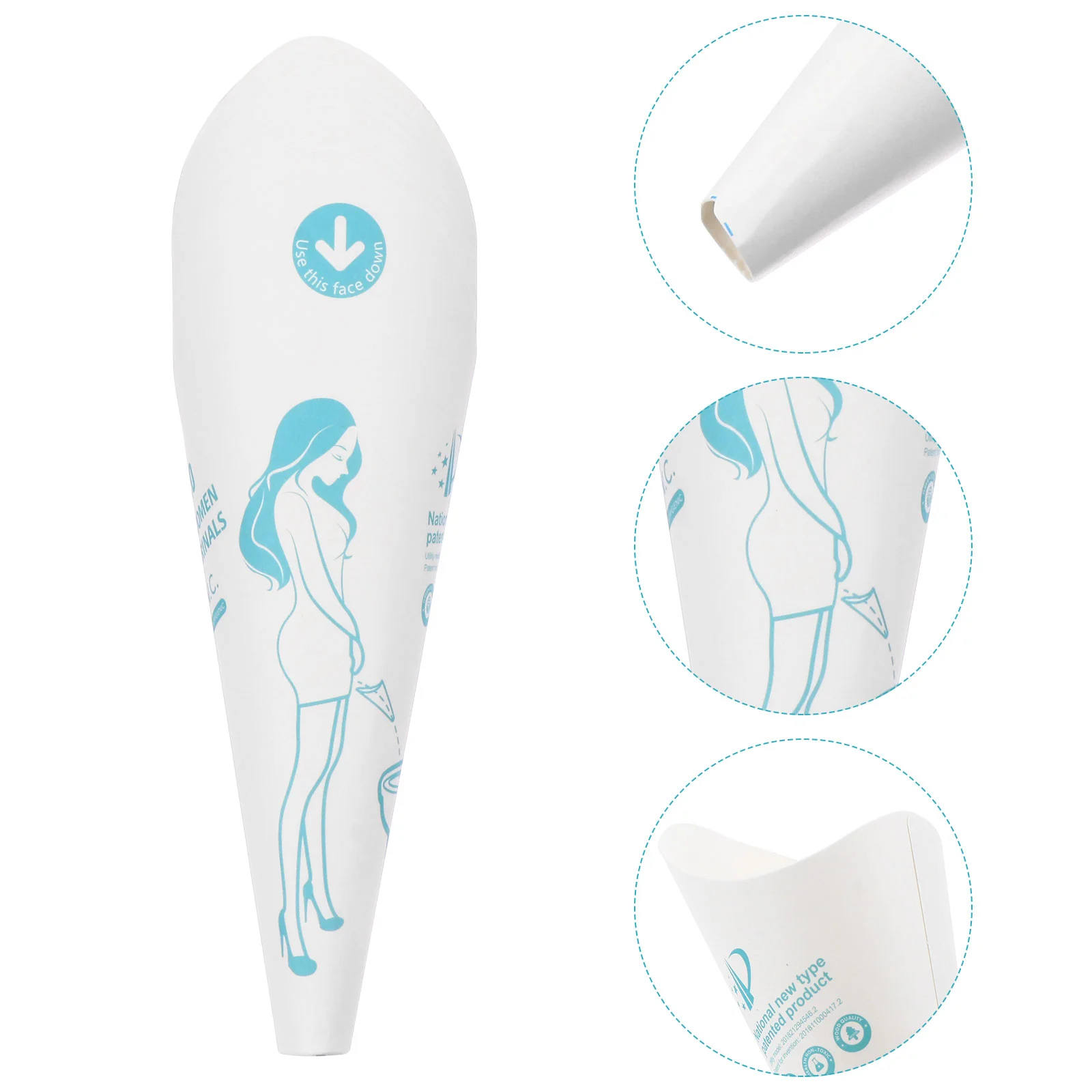 Paper Urine Funnel Portable Urinal Pregnant Woman Travel Hydrophobic Female Urination Device