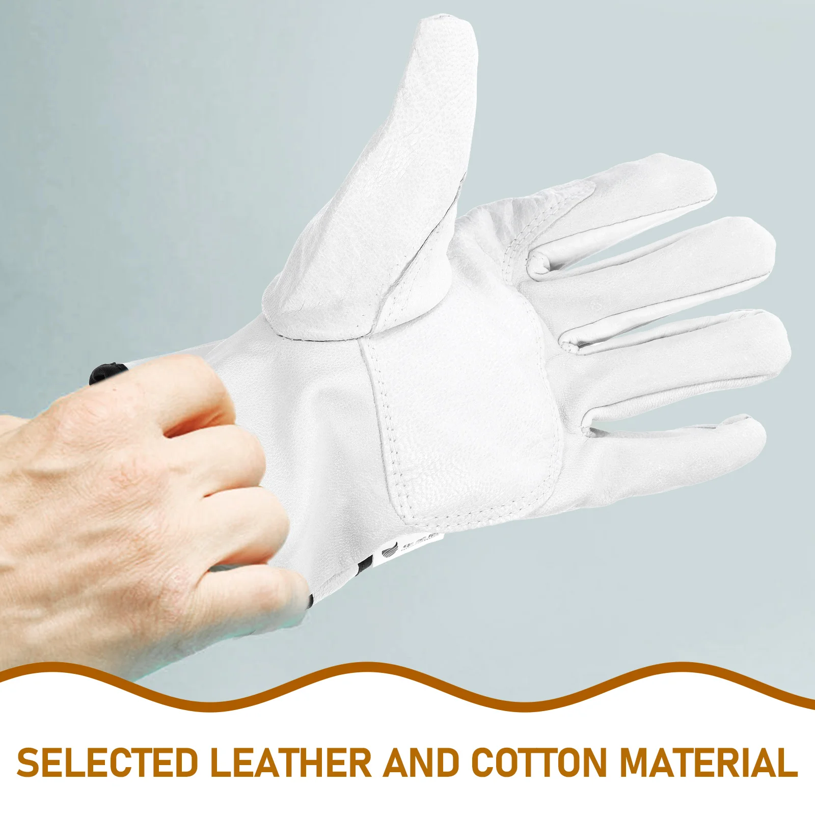 1 par de guantes cortos resistentes al calor, guantes de soldadura ignífugos, funda ajustable forrada de algodón para horno, estufa, soldadura de barbacoa