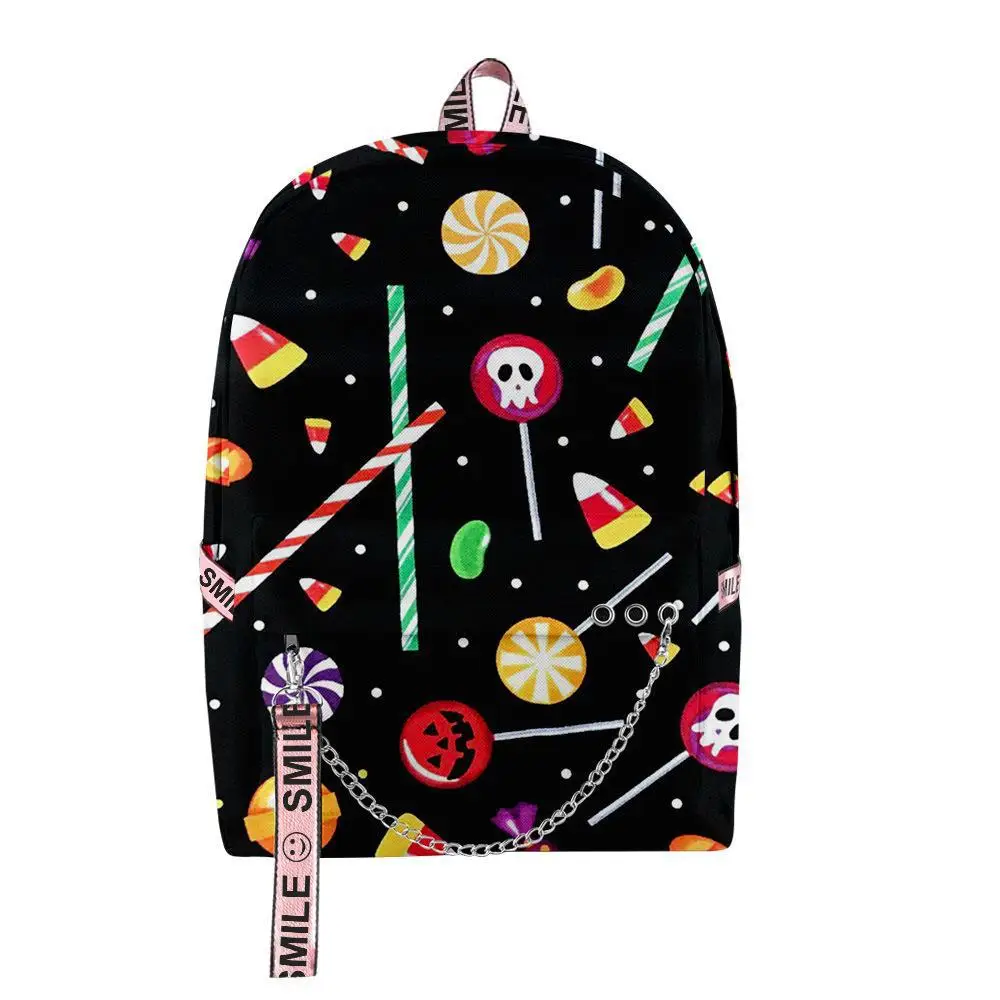 

Популярные забавные студенческие школьные сумки на Хэллоуин в стиле хип-хоп, унисекс, оксфорды с 3D принтом, водонепроницаемые многофункциональные дорожные рюкзаки для ноутбука