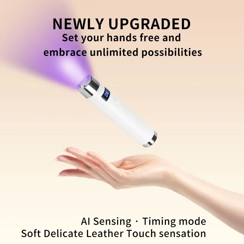 24-uurs levering Mini UV draagbare nagellamp Draagbaar, AI Smart Sensor nageldroger-Smart Sensing Functionaliteit