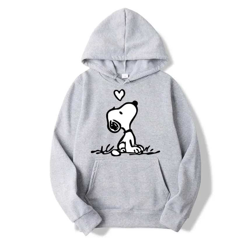 American Cartoon Comics Snoopy Hoodie Women Man Pullover Tops Spring Autumn Men  2024 New Casual Couple Sweatshirt Clothing