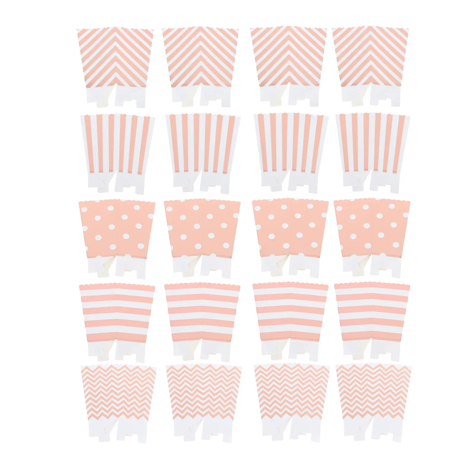 

30 Pcs Popcorn Boxes Mini Paper Cartons Food Grade Containers Party Supplies Snack Storage Creative Design Lightweight Practical