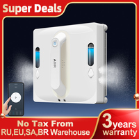 Window Cleaning Robot  ABIR WD9, 4-Way Water Spray, Floating Scraper Tech, Laser Sensor, 9000PA Vacuum Suction, Smart Memory