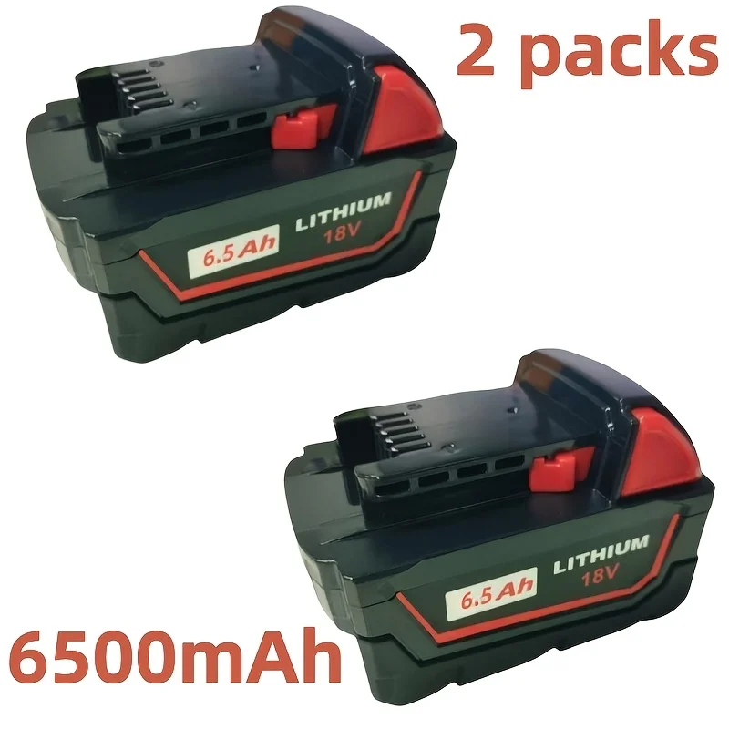 

18V 6.5Ah M18 Replacement Battery Suitable For MILWAUKEE M-18 Battery Pack 48-11-1890 48-11-1860 48-11-1850, 48-11-1828