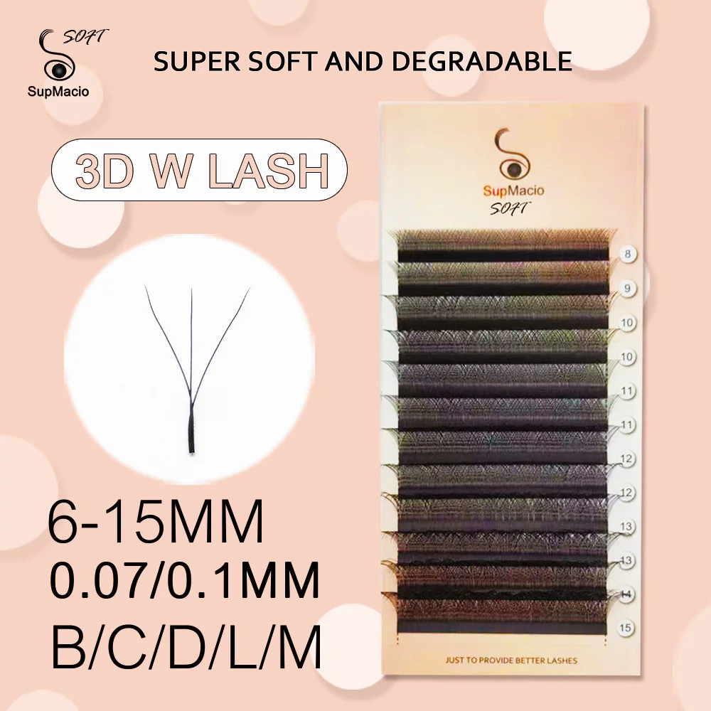 

Promote sales 3d clover w eye lashes c curl soft 0.07mm 8-12mm ready-made bundles 3dw для наращивания ресниц