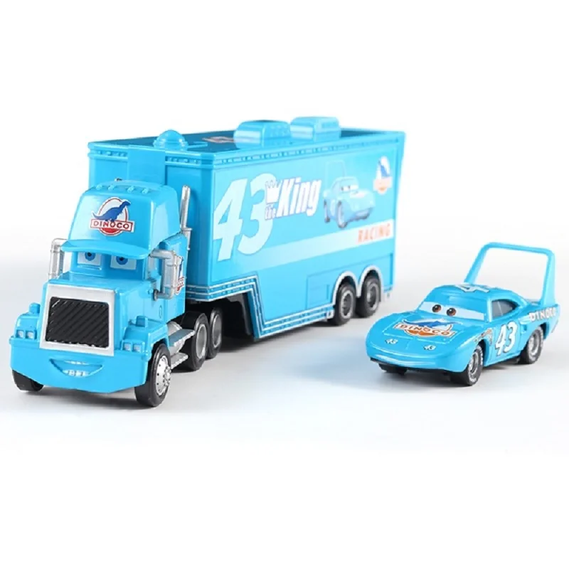 Disney Cars Mack Truck Lightning McQueen Racing 1:55 Die Cast Model Children Mini Vehicle Toys Collection Figures Birthday Gifts