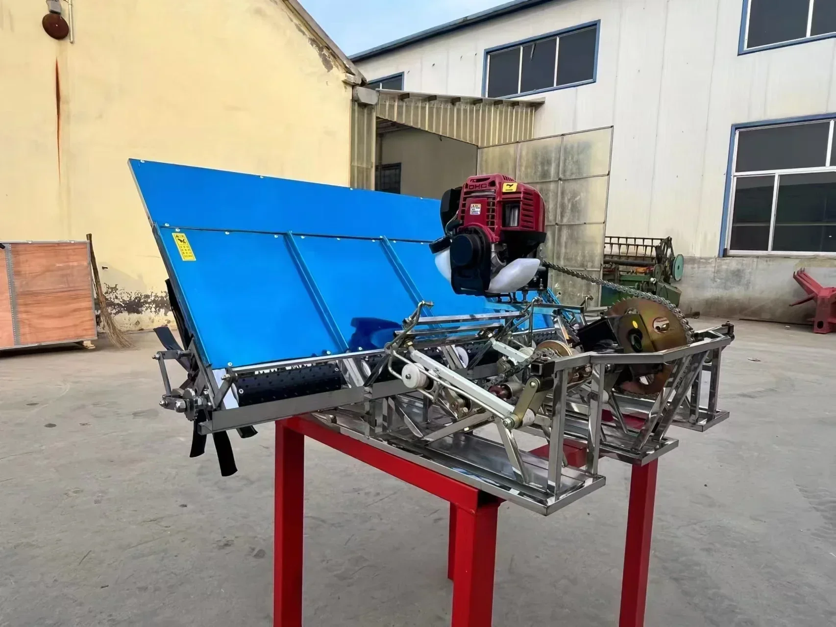 High Efficiency Automatic Walk Type Rice Transplanter New Rice Paddy Planting Seeders Machine Engine Motor Gearbox Gear Farms