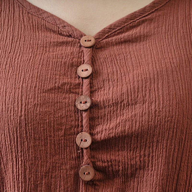 Summer Women Linen Dress  Gypsy Maxi Boho Vintage Kaftan Loose Dress Fake Two-piece Literary Irregular Large Swing Dress Robe