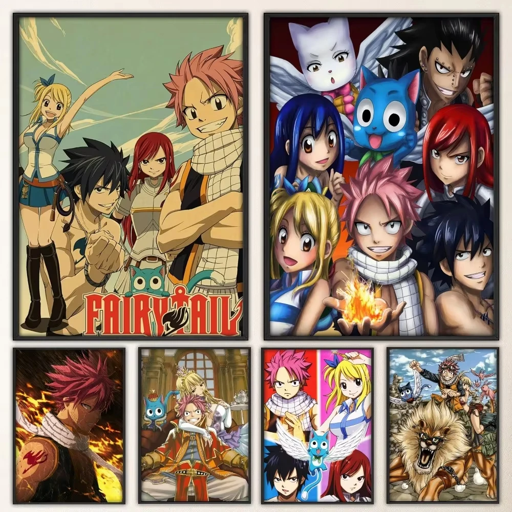 Anime F-Fairy Tail Poster Prints Poster Wall Painting Bedroom Living Room Wall Bar Restaurant