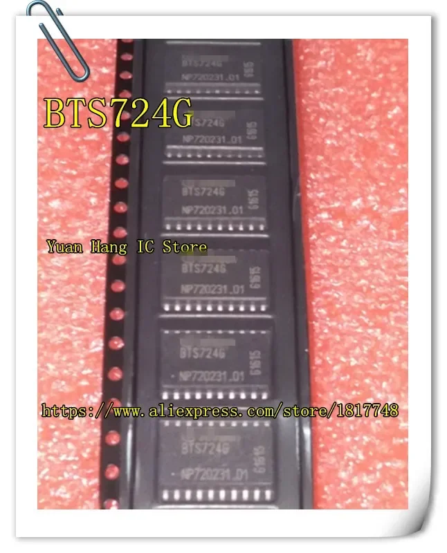 20 unids/lote BTS724G BTS724 BTS7246 SOP-20 interruptor de alimentación de unidad de puente