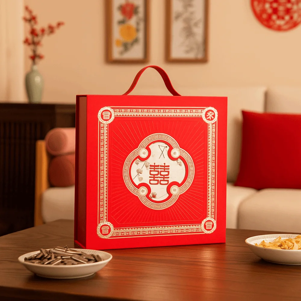 رائعة النمط الصيني هدية الزفاف صندوق درج نمط يده وصيفة الشرف صندوق ريترو الزفاف لصالح صندوق الزفاف