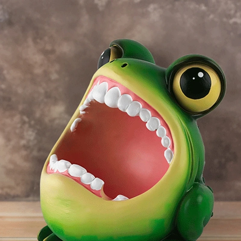 Cute Frog Shaped Ashtray Durablity Easily to Clean Prevents Ashes from Flying Perfect Gift for Art Enthusiasts & Smoker