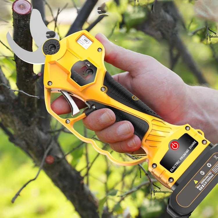 

Discount sample Light Weight 21V Portable Cordless Secateur Electrique Pruner Scissors Pruning Shears Rechargeable