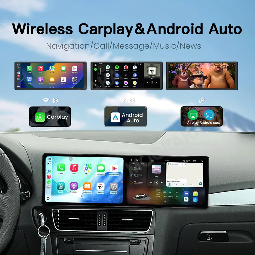 

Car Accessories Radio For Audi Q5 2009-2017 Android Auto GPS Navigation Multimedia Stereo Receiver Head Unit Offline Maps