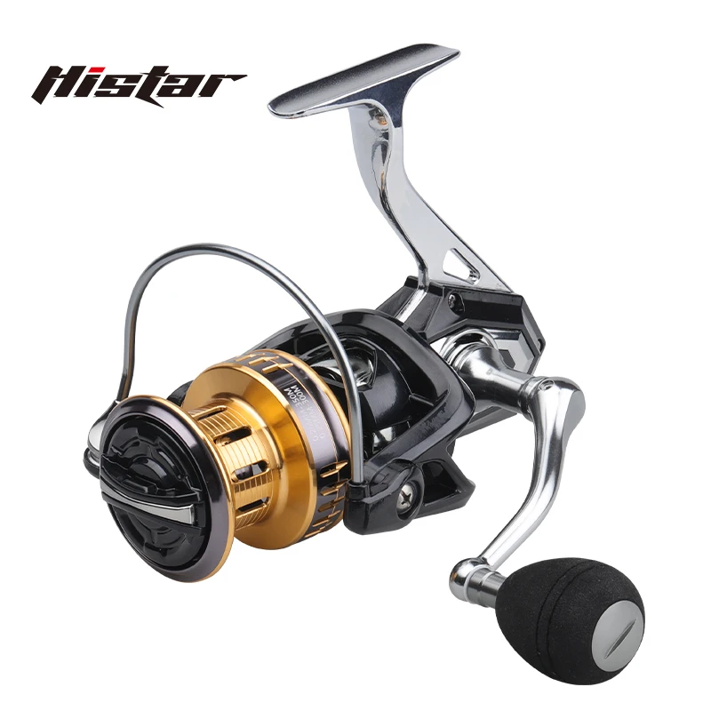 Imagem -06 - Histar-carretel de Pesca de Giro de Carretel de Metal de Fundição Longa Alta Relação fb 2500 a 12000 5.1:1 10kg15kg Drag Power