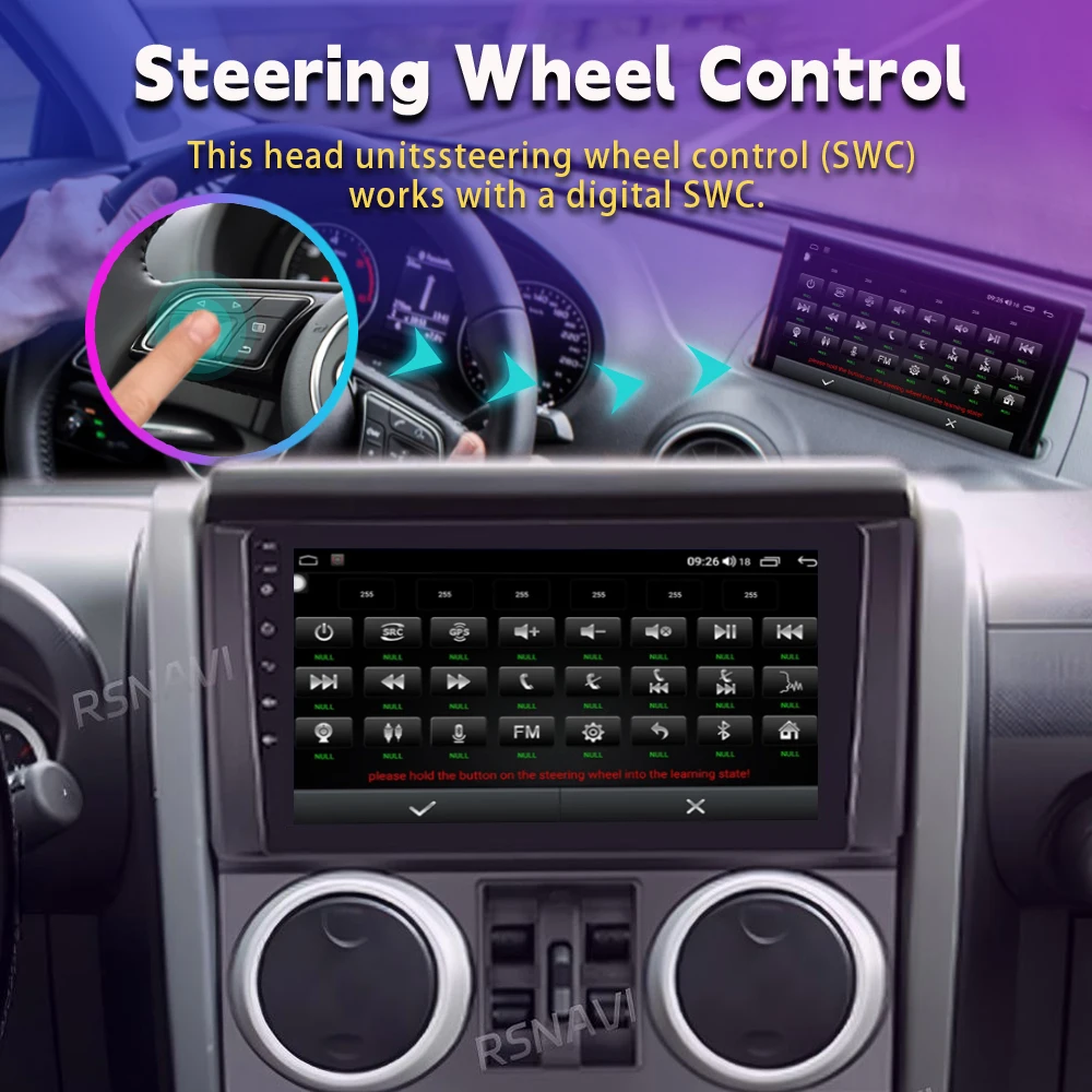 For jeep Wrangler Rubicon 2007 - 2010 Carplay Auto Car Radio with Wireless CarPlay Plug and Play Snapdragon Wireless Android 16 view 3