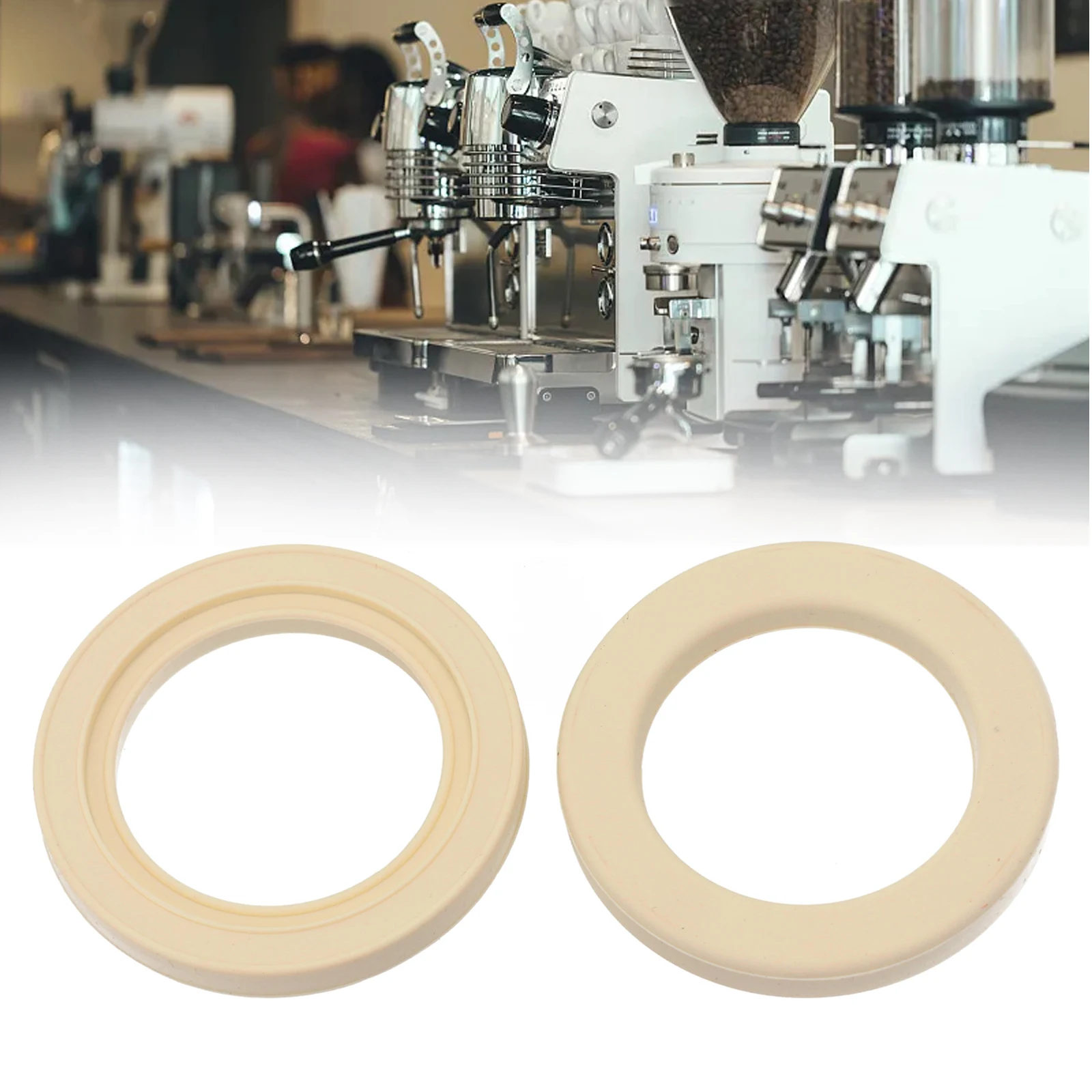 

2pc Silicone Rings Spare Parts For Breville Silicone Group Head Gasket Seal O-Ring 58mm Espresso Coffee Machine Home Coffeeware