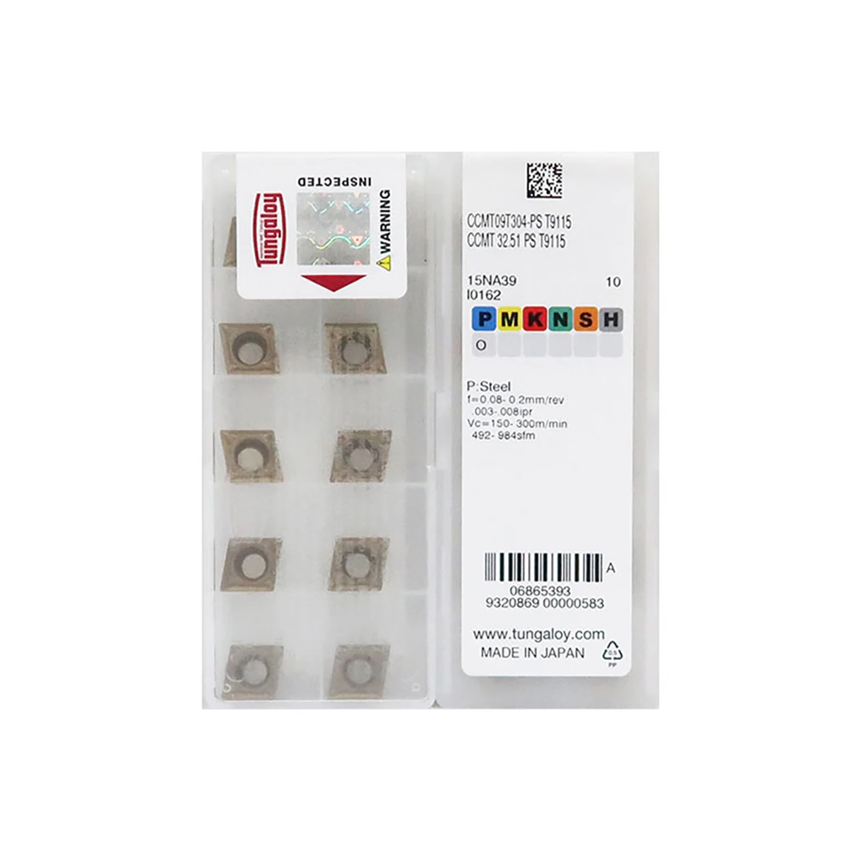 

100% Original CCMT Carbide Turning Inserts/CCMT09/09T308/09T304/060204 PS T9125