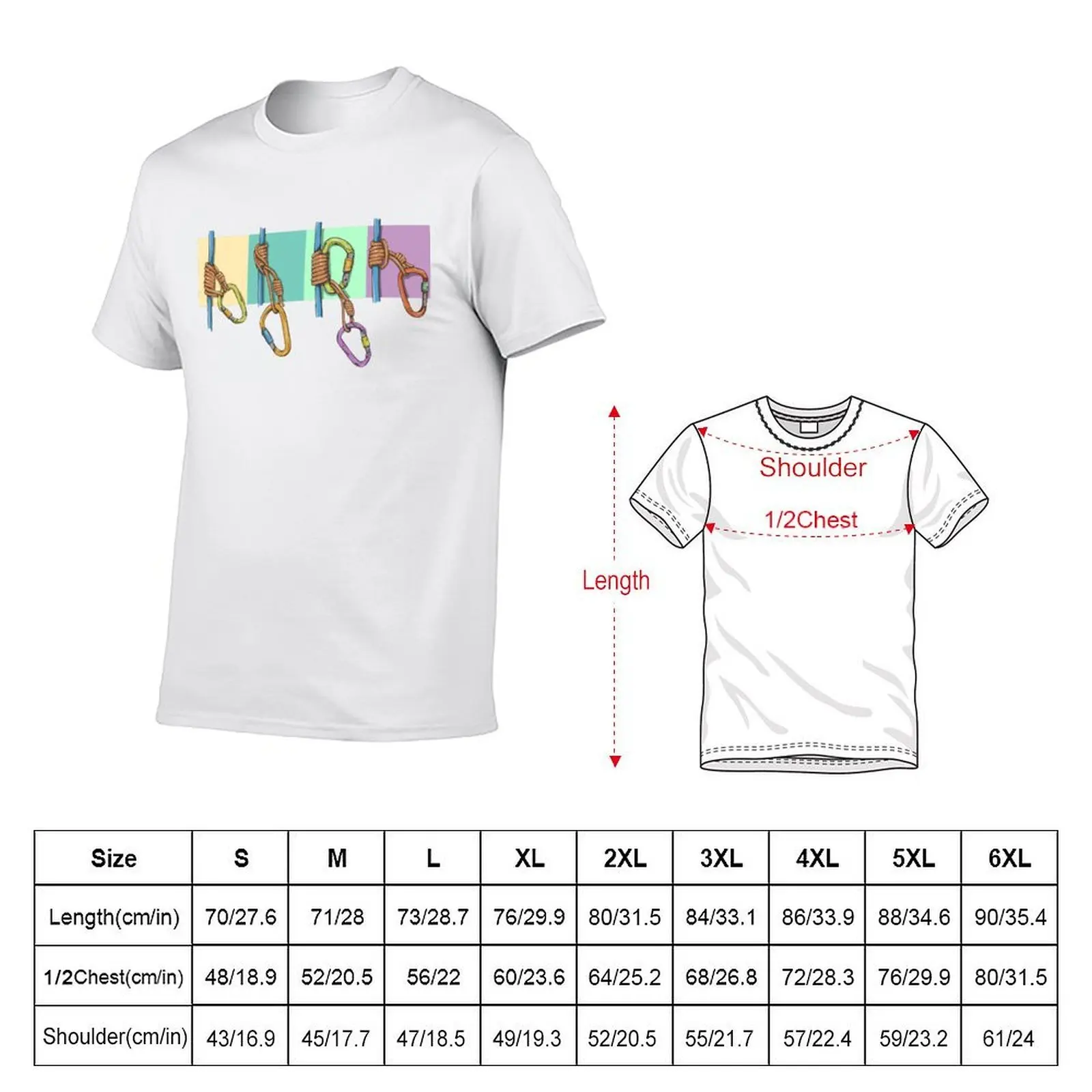 PRUSIK KNOTS T-Shirt summer clothes cotton graphic tees compression shirt men