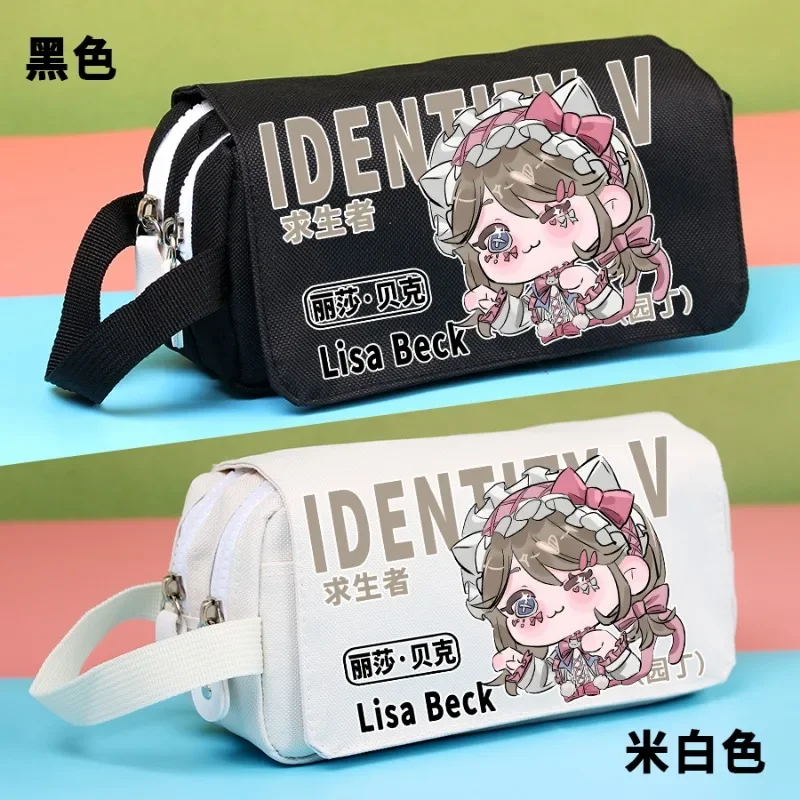 Juego Identity para niños, juego de cartas, carné, Anne, Canton, Purfumer, Demi Bourbon, Etc. Estuche de lápices de lona con estampado de dibujos animados Unisex, regalo de Anime Simple