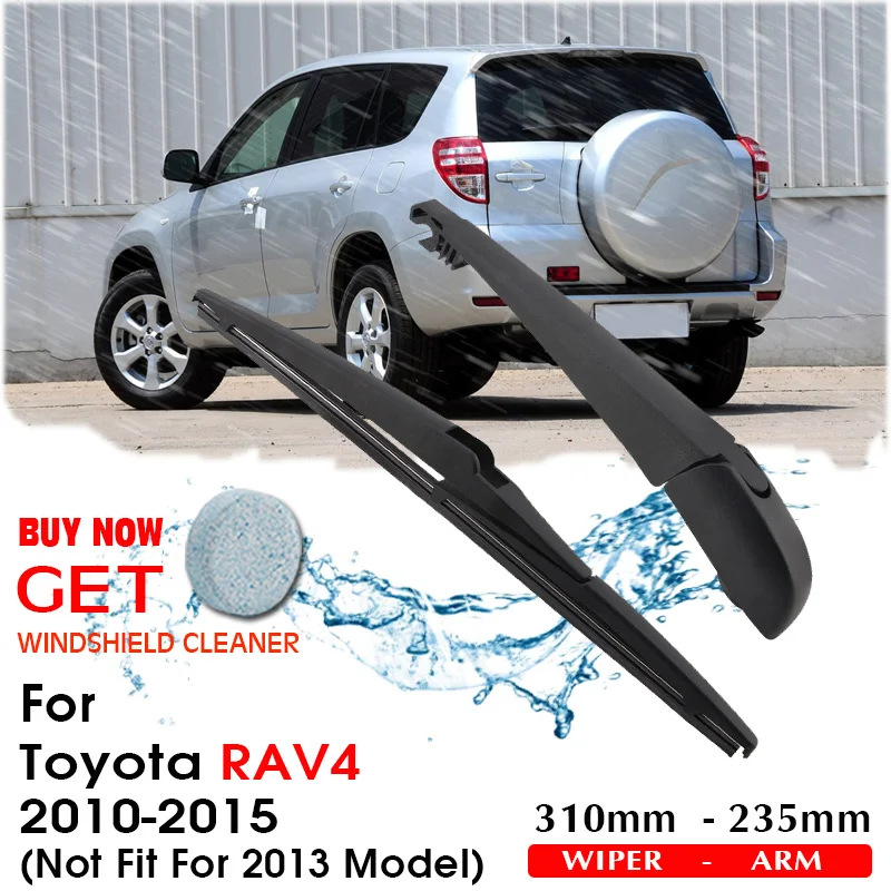 Car Wiper Blade Rear Back Window Windscreen Windshield Wipers For Toyota RAV4 Hatchback 310 mm 2010-2015 (Not fit 2013 Model)